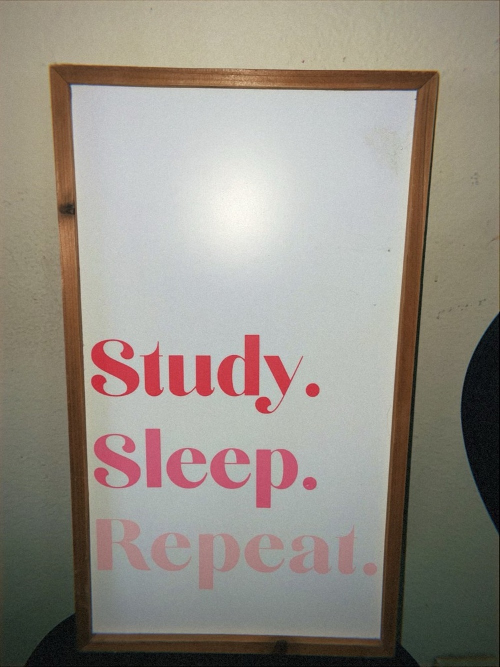 Motivational Wall Art with Wooden Frame